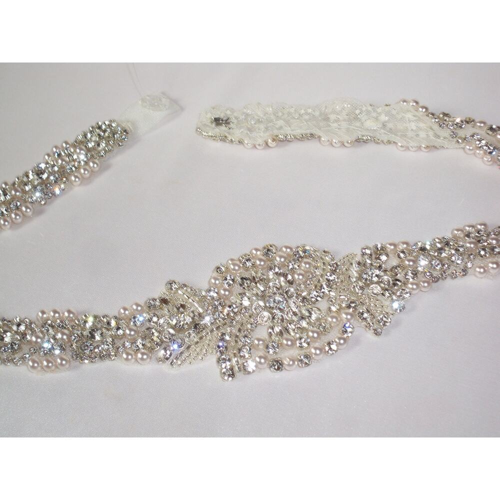 Rhinestone pearl bridal belt sash, crystal belt, bridal belt, wedding dress belt